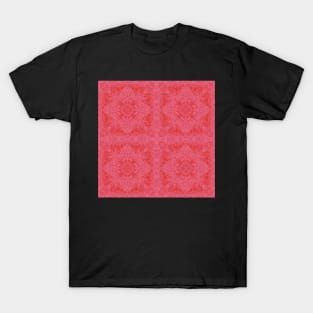 Pattern in raspberry red T-Shirt